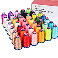 4000m*40colors Richword 108D/2 40wt Polyester Embroidery Thread / Sewing Thread